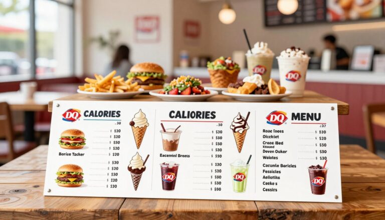 Dairy Queen Calories Menu