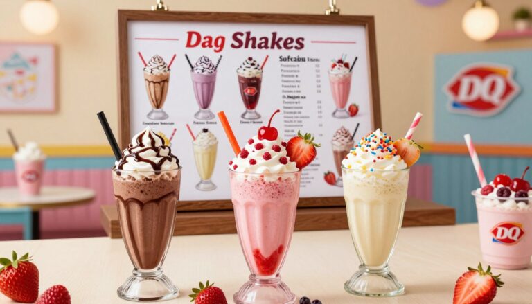 Dairy Queen Shakes Menu